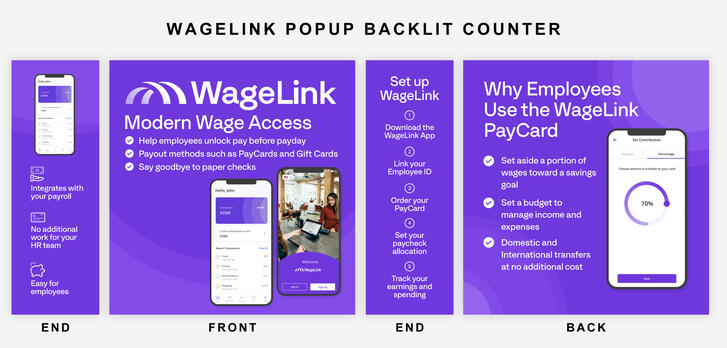 WageLink Popup Backlit Counter